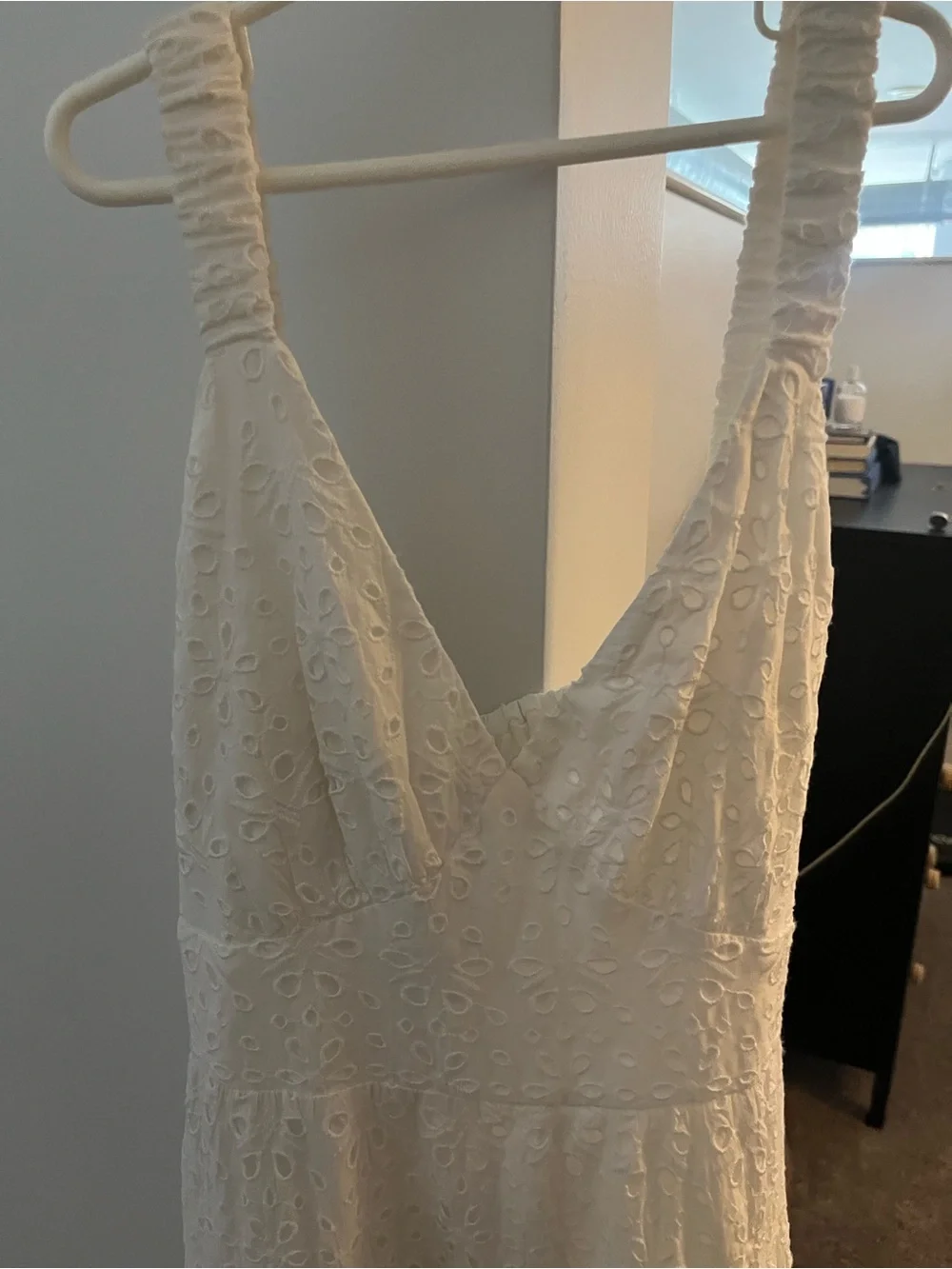 Abercrombie White Eyelet Maxi Dress